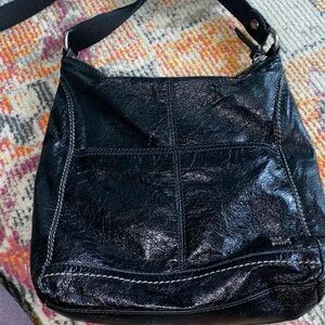 Black Leather Shoulder Bag
